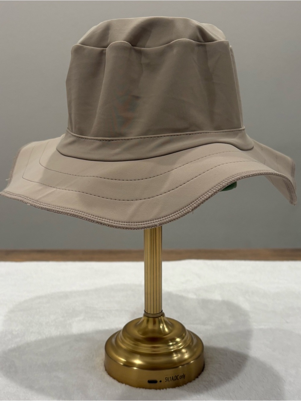 SHADE by Swimlids UPF 50+ Wide Brim Sun Hat Taupe Beige Packable Adult